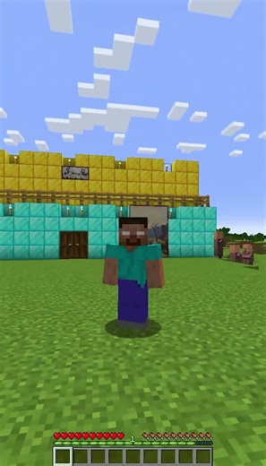 I Gave an INSANE Surprise Gift to a Villager 😱🎁 | Minecraft Shorts#shorts #viral