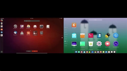 Ubuntu 17.10 vs Deepin 15.5