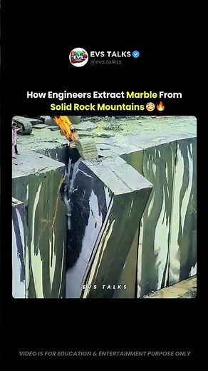 This Is How Marble Is Mined From Solid Rock 😱⛏️ | Incredible Engineering