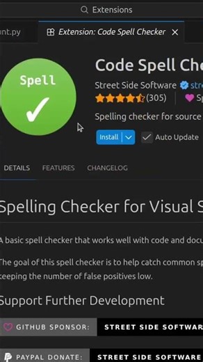 spell code checker #coding #vscode #darija #python #programming #ai #javascript #smartphone
