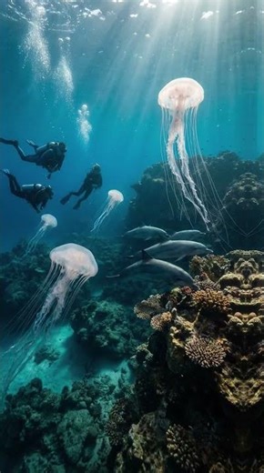 What if humans lived underwater! 🌊 Dive into the deep! #Underwater #AIArt #Cinematic #Shorts