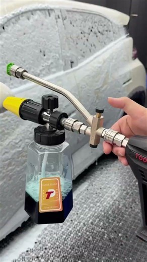 💪2 in 1 Power Washer Tool:Switch Instantly from Foam to Rinse!#car #carwash #foamcannon #tooldaily