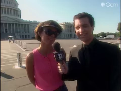 In 1998, the Rick Mercer segment 'Talking to Americans' for This Hour Has 22 Minutes actually started as a fluke, but it became an instant Canadian hit. (🎞: This Special Has 30 Years) | CBC Gem