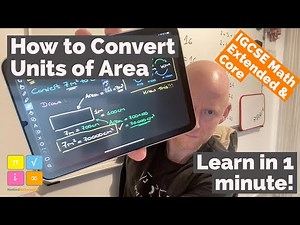 How to Convert Units of Area - IGCSE Mathematics - Learn in 1 min