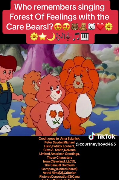 Recuerdos de la Canción Forest Of Feelings con los Care Bears