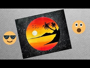 Natural Painting in Circle for Beginners | Art for Home Decor | Painting Zone
