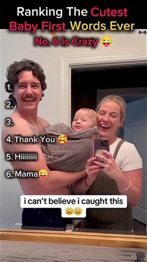 Ranking The Cutest Baby First Words Ever #baby #babyfirstwords #firstborn #funny