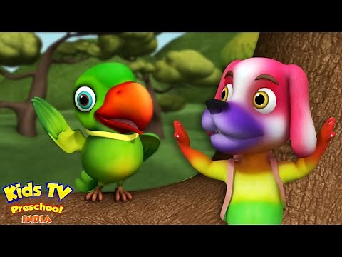 Main Tota Main Tota, मैं तोता मैं तोता, Hindi Nursery Rhymes and Cartoon Videos