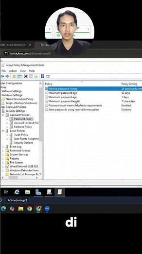 Setting Active Directory Password Policy