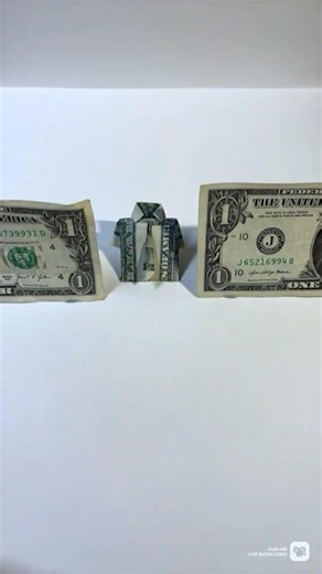 Dollar Bill Shirt & Tie Stop Motion #origami