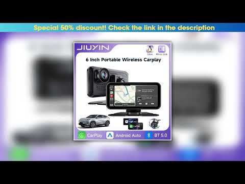 Review Portable Car Mirror Radio Multimedia Video Player Universal Wireless Carplay Android Auto Sc