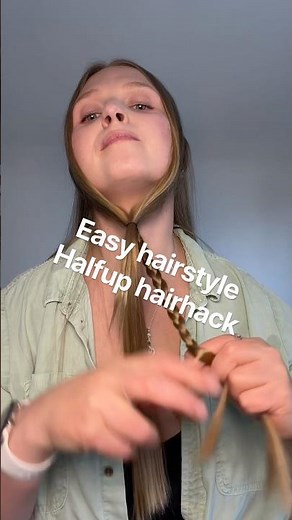Easy cute half up hairstyle for long hair 🎀✨ #halfuphalfdown #hairstyle #hair #explorepage