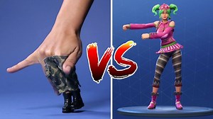 This is so cool! 😎 FORTNITE Dance Challenge with FINGERS!!!! | Fortnite Worldwide