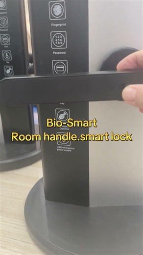 room handle.App+password++fingerprint+key+card#smarthome #lock #smartlock #digitallock #doorlock