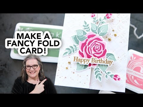 Fancy Fold Card Tutorial | Stencil Blending Technique