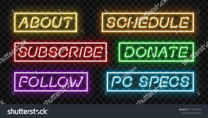 Vector Set Realistic Isolated Neon Sign Stock Vector (Royalty Free) 1517872238 | Shutterstock