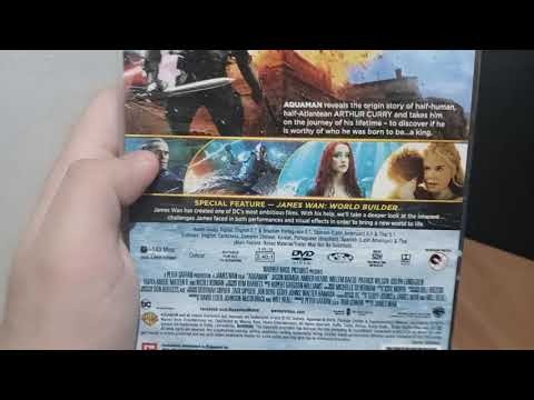 Aquaman 2018 DVD unboxing