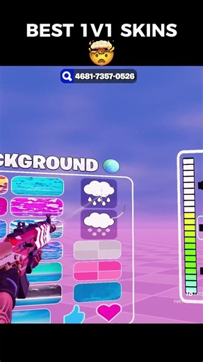 BEST SKIN MAP in FORTNITE TRY IT OUT #fortnite #1v1 #skin