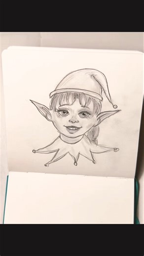 how I draw an elf🧝💅 #cuteart #vibeart #sketchbook #howtodraw #aestheticart #speeddraw #drawholic