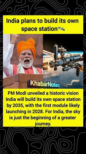 PM Modi Announces India Own Space Station 🚀 | ISRO Mission 2028 to 2035