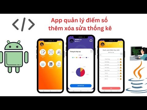Code Java app quản lý điểm số học sinh - thêm xoá sửa và thống kê