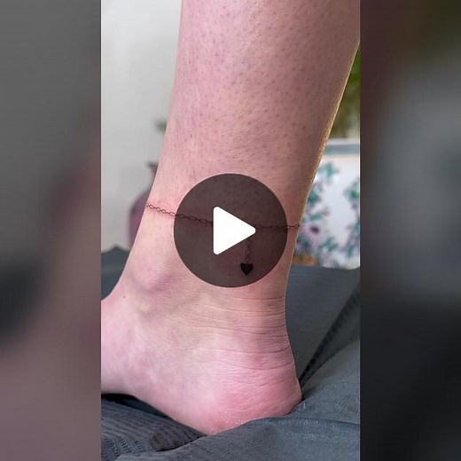 Ankle Bracelet Tattoo Ideas for Women