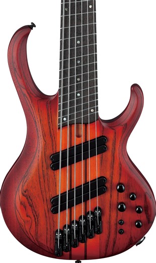 Ibanez Bass Workshop BTB866MS 6-string Electric Bass - Brown Topaz Burst Flat