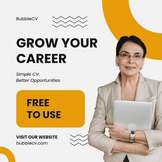 🚀 Create a Professional CV for Free with BubbleCV!