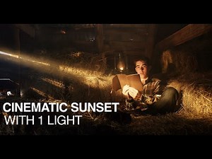 How To Create Sunset With 1 Light | Cinematic Lighting