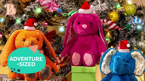 B. toys – Baby Elephant Stuffed Animal – 12-Inch Soft Plush Toy with Machine Washable Blue Fabric – Cuddly Companion with Patterned Ears for Bedtime, Playtime & Travel – Safe for Infants & Toddlers