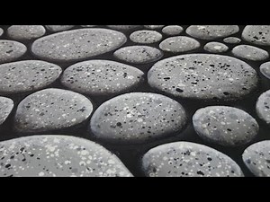 Easy Painting Tutorial Speckled Beach Rocks Acrylic Painting