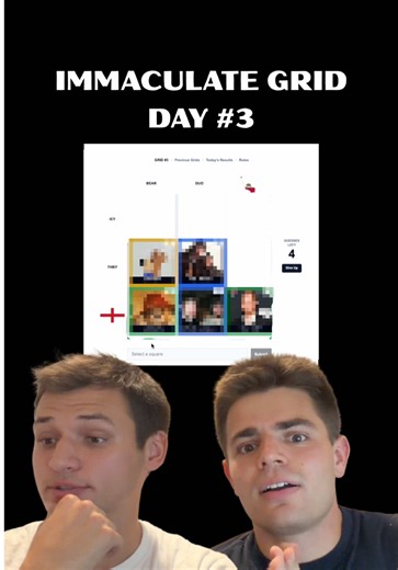 Day 3 of Playing the Life Immaculate Grid Until We Get a Rarity Score Under 10 💸 #comedy #immaculategrid #game #world #gimmefive