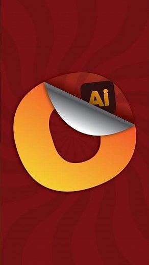 Easy Sticker Peel Effect in Adobe illustrator 2026
