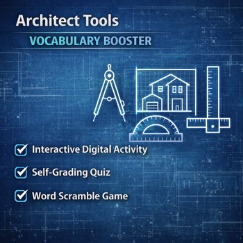 Architect Tools Vocabulary Booster Reading, Quiz & Word Activity