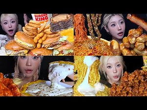 😋Fast food│*Let's eat GG* ASMR food mukbang eating sounds composition.