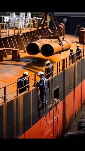 7.4K views · 25 reactions | From rust to reality ⚙️ Watch this gas tanker ship transform into a modern LNG/LPG carrier through realistic shipyard engineering. #GasTanker #ShipTransformation #LNGCarrier #Shipyard #MarineEngineering #BeforeAfter #MaritimeLife #AIShip | Marine Drive | Facebook