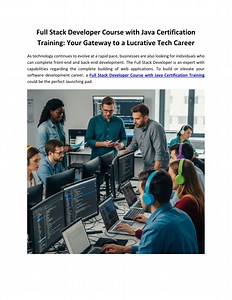 Full Stack Developer Course with Java Certification Training: Your Gateway to a - SlideServe