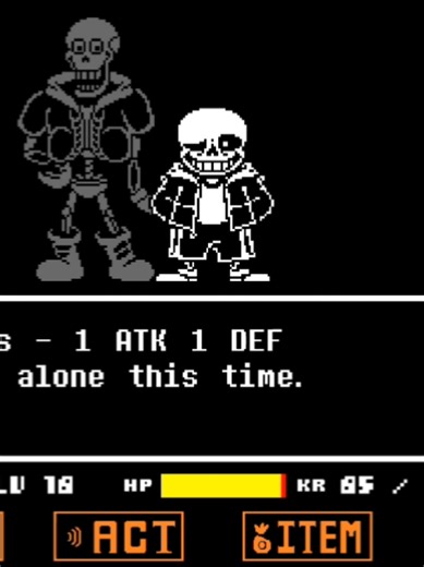Undertale: Help From The Void - Sans vs. Papyrus Boss Fight