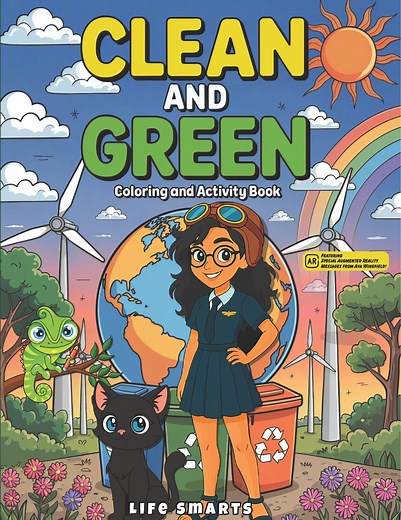 Clean & Green Coloring and Activity Book: Fun Facts, Trivia and Games - Etsy
