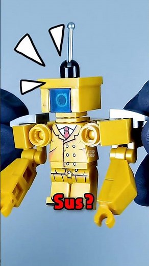 🚽 UPGRADED SUS TIY TOY TVman? SKIBIDI Toilet Titan Building Block Tutorial #shorts