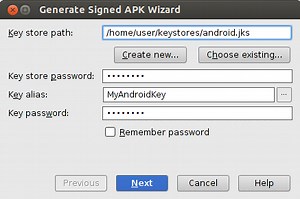 Command Line To Generate A New Key Android Studio
