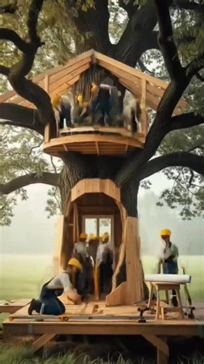 “Epic Treehouse Build in 7 Steps – Fast Timelapse DIY!” #shorts #shortvideo