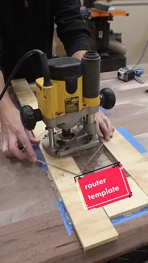 I set up a jig for my router so I could recess steel legs into this walnut table top. #learnontiktok #tiktokpartner #diytable