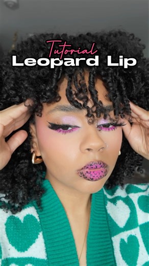 How to get leopard print lips