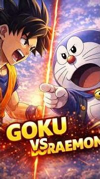 Goku vs Doraemon | Winner Kaun? Twist Ending 🔥#Goku #vs #doremon #anime #cartoon #bestfightingscene