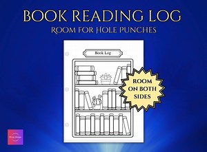 Printable Book Reading Log: PDF Book Tracker & Journal Pages (US Letter/a4 Digital Download - Etsy UK