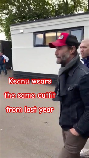 Keanu Reeves was spotted at the Isle of Man TT Grandstand