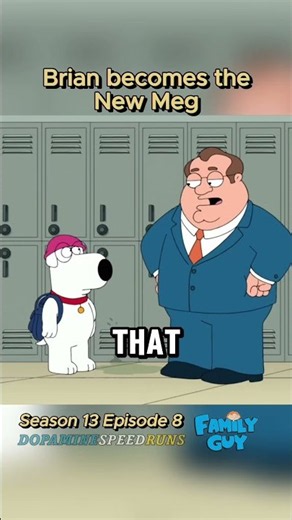 Family guy brian becomes Meg #familyguy #bestmoments #funny #random #fyp #school #memes #jokes