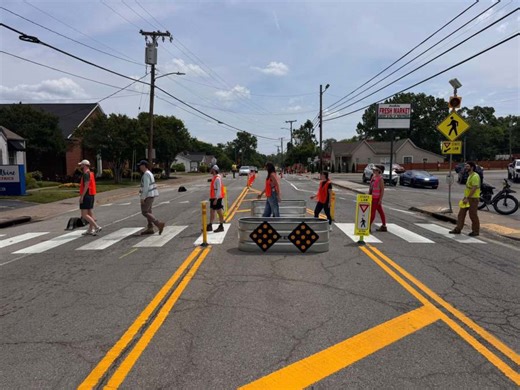 Glencliff neighbors add tactical urbanism project along Antioch Pike