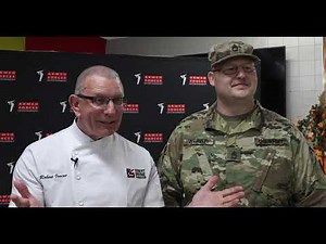 Chef Robert Irvine makes Thanksgiving Dinner for deployed Soldiers